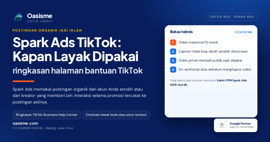 Ilustrasi artikel: Spark Ads TikTok, format iklan dari postingan organik dan cara otorisasinya